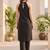 Women Printed Regular Silk Crepe Kurta with Trousers