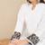 Floral Embroidered Panelled Beads and Stones Straight Kurta with Trousers