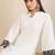 Floral Embroidered Panelled Beads and Stones Straight Kurta with Trousers