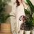 Animal Embroidered Thread Work Pure Cotton Kurta with Palazzos