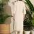Animal Embroidered Thread Work Pure Cotton Kurta with Palazzos