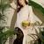 Animal Embroidered Thread Work Pure Cotton Kurta with Palazzos