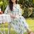 Women Floral Printed Empire Pure Cotton Kurta with Trousers