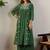 Ethnic Motifs Embroidered V-Neck Thread Work A-Line Kurta With Palazzos