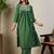 Ethnic Motifs Embroidered V-Neck Thread Work A-Line Kurta With Palazzos
