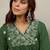 Ethnic Motifs Embroidered V-Neck Thread Work A-Line Kurta With Palazzos