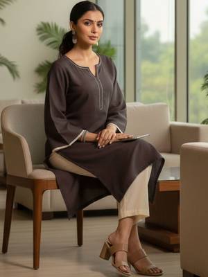 Women Regular Kurta with Trousers 1