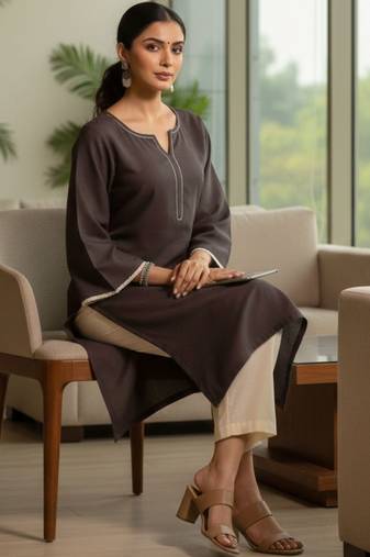 Women Regular Kurta with Trousers