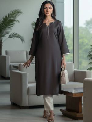 Women Regular Kurta with Trousers 2