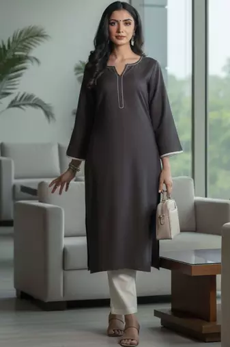 Women Regular Kurta with Trousers