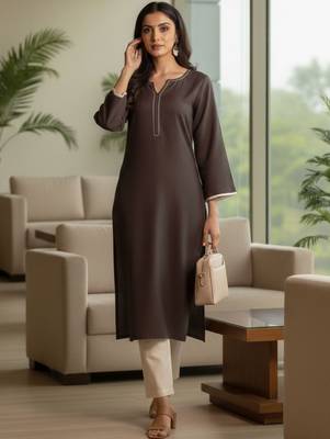Women Regular Kurta with Trousers 5