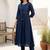 Women Empire Thread Work Liva Kurta with Trousers