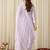 Women Ethnic Motifs Embroidered Regular Chikankari Pure Cotton Kurta with Trousers & With Dupatta