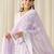 Women Ethnic Motifs Embroidered Regular Chikankari Pure Cotton Kurta with Trousers & With Dupatta