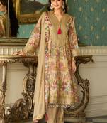 Women Floral Printed Kurta with Trouser & Dupatta