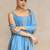 Women Yoke Design Regular Silk Crepe Kurta with Trousers & With Dupatta