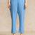 Women Yoke Design Regular Silk Crepe Kurta with Trousers & With Dupatta
