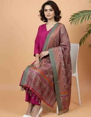 Women Ethnic Motifs Regular Kurta with Trousers & With Dupatta 2