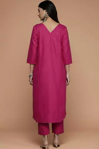 Women Ethnic Motifs Regular Kurta with Trousers & With Dupatta