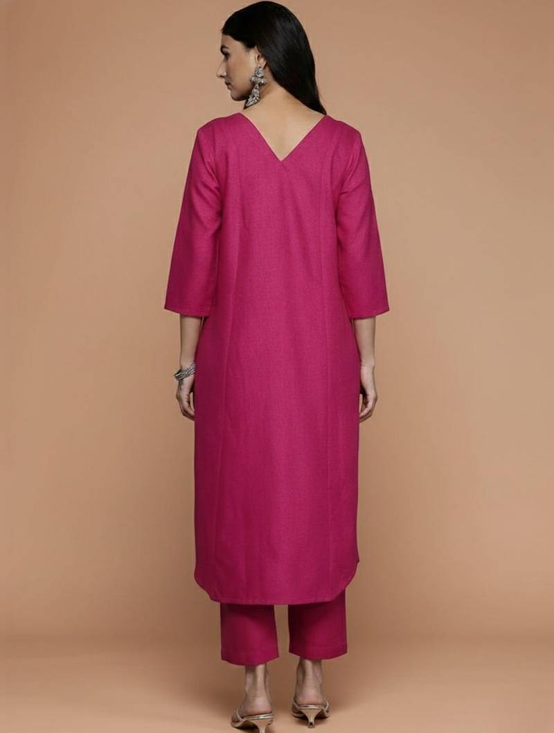 Women Ethnic Motifs Regular Kurta with Trousers & With Dupatta
