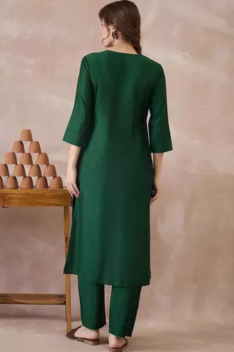 Women Regular Liva Kurta with Trousers