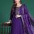 Ethnic Motifs Embroidered Sequinned Kurta with Trousers & Dupatta