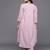 Women Solid V Neck Gathered Empire Kurta with Solid Trousers