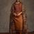 Ethnic Motifs Yoke Design Sequinned Chanderi Cotton Kurta With Trousers & Dupatta