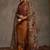 Ethnic Motifs Yoke Design Sequinned Chanderi Cotton Kurta With Trousers & Dupatta