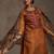Ethnic Motifs Yoke Design Sequinned Chanderi Cotton Kurta With Trousers & Dupatta