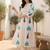 Women Ethnic Motifs Printed Panelled Mirror Work Pure Cotton Kurta with Trousers