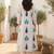 Women Ethnic Motifs Printed Panelled Mirror Work Pure Cotton Kurta with Trousers