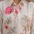 Floral Embroidered Thread Work Pure Cotton A-Line Kurta With Trousers