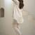 Floral Embroidered Thread Work Pure Cotton A-Line Kurta With Trousers