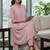 Women Tiered Silk Crepe Kurta with Trousers