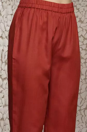Women Solid Front Pleated A Line Republic Day Kurta Set