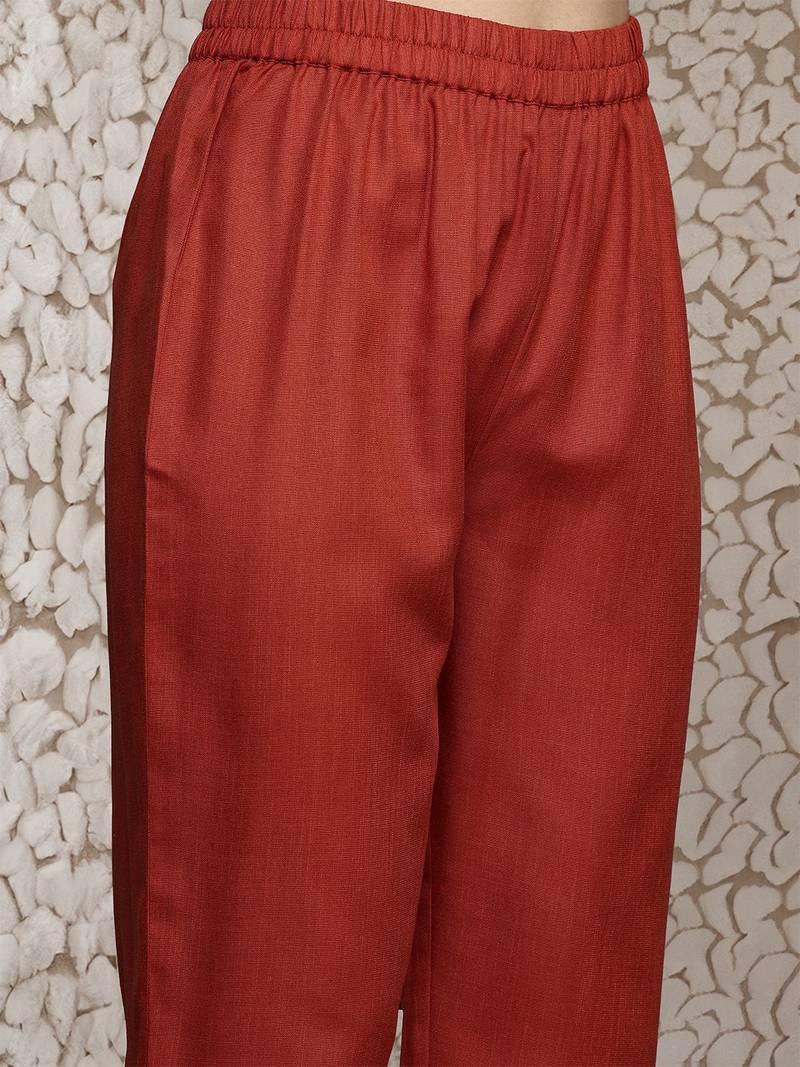 Women Solid Front Pleated A Line Republic Day Kurta Set