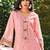 Women Floral Embroidered Thread Work Linen Kurta with Trousers & With Dupatta