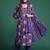 Floral Printed Beads & Stones Pure Cotton Kurta with Trousers & With Dupatta