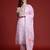 Floral & Mirror Embellished Pure Cotton Kurta with Trousers & Dupatta