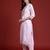 Floral & Mirror Embellished Pure Cotton Kurta with Trousers & Dupatta