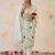 Women Floral Embroidered Regular Thread Work Kurta with Trousers & With Dupatta