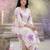 Floral Printed Round Neck Pleated Pure Cotton A-Line Kurta With Palazzos