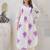 Floral Printed Round Neck Pleated Pure Cotton A-Line Kurta With Palazzos