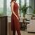 Women Striped Regular Silk Crepe Kurta with Trousers