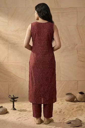 Women Regular Kurta with Trousers & With Dupatta