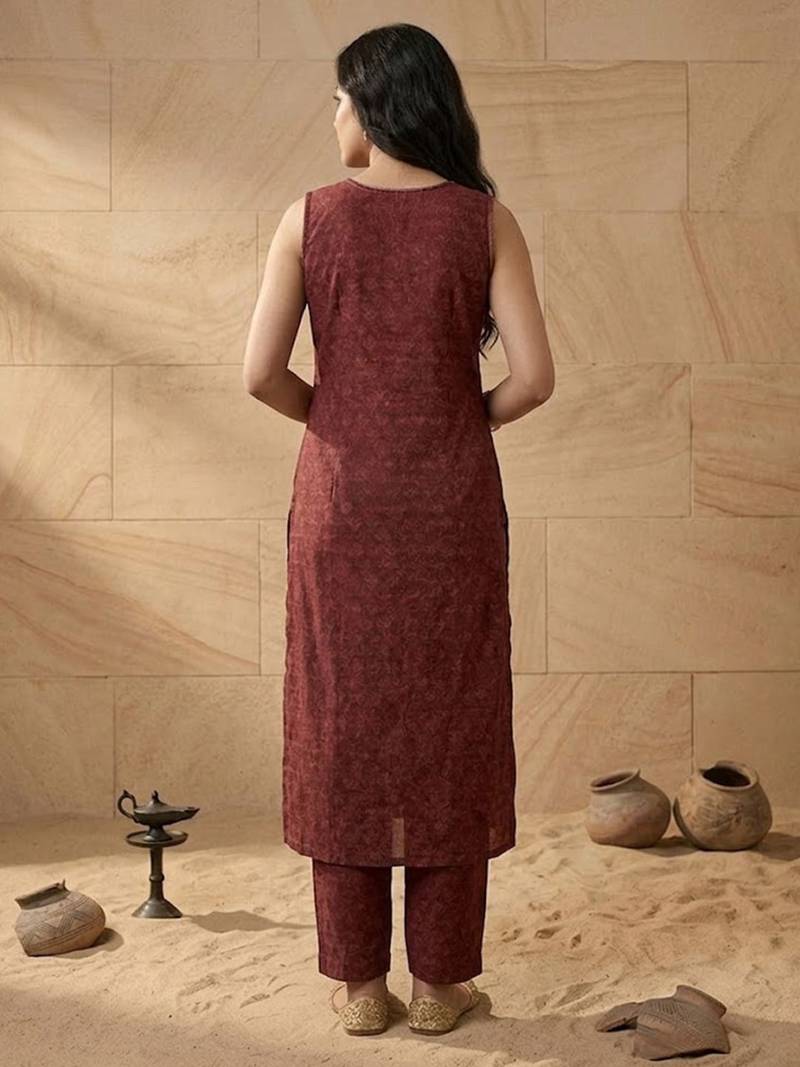 Women Regular Kurta with Trousers & With Dupatta