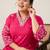 Women Plus Size Embroidered Regular Thread Work Pure Cotton Kurta with Trousers