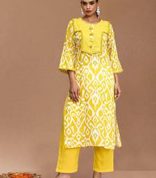 Women Ethnic Motifs Printed Regular Kurta with Trouser