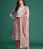 Ethnic Motifs Regular Kurta with Trousers & Dupatta